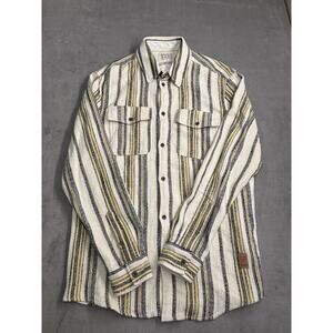 Scotch & Soda Shirt Mens Medium Striped Button Up Western Casual